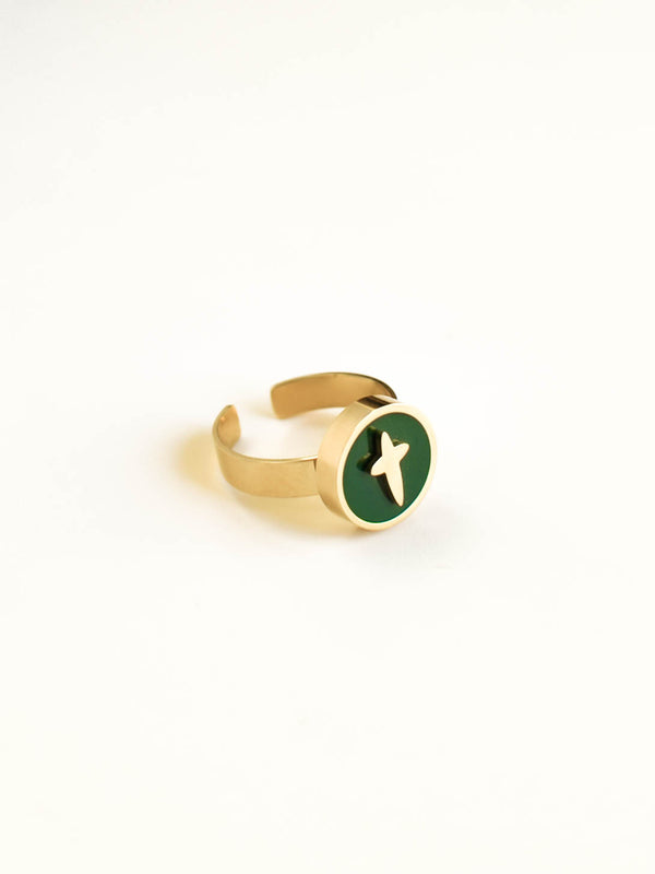 Green KEREN ring