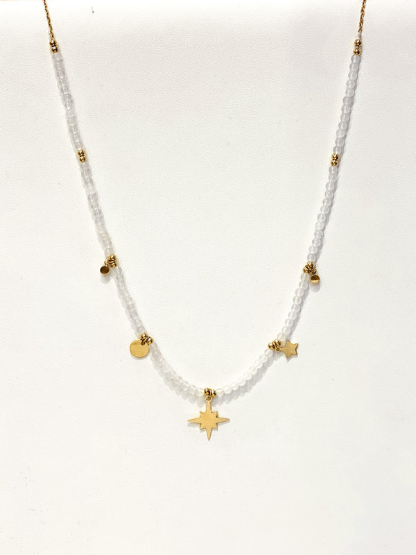 White ROSA necklace